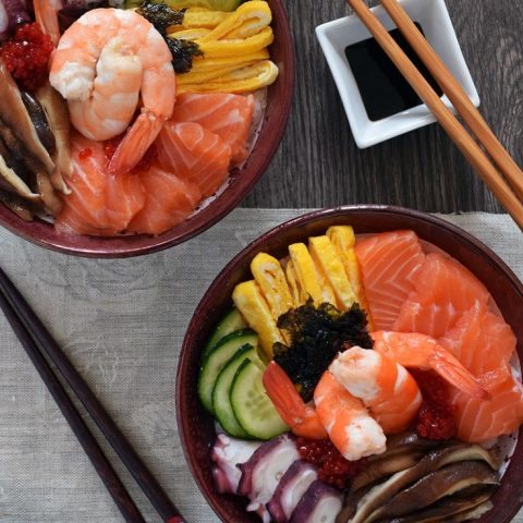 Chirashi Don - Mixed Tuna, Salmon & Sea Bream